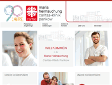 Tablet Screenshot of caritas-klinik-pankow.de